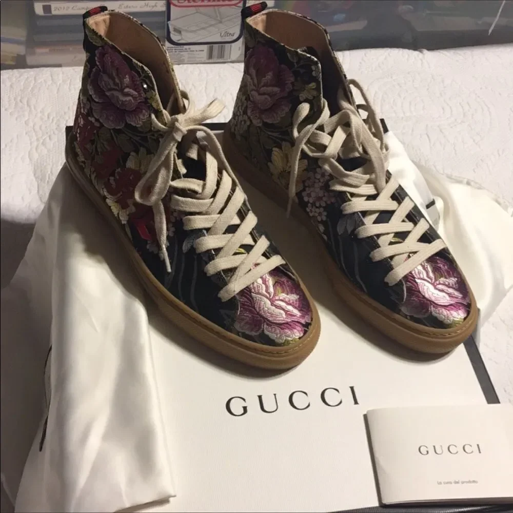 Gucci major blind love high tops Mens size UK 5.